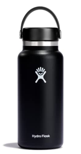 Hydro Flask Water Bottle - Insulated Stainless Steel - Wide Mouth Flex Lid, Non