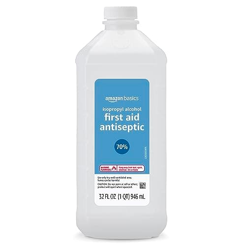 Amazon Basics 70% Isopropyl Alcohol First Aid Antiseptic for Treatment of Minor
