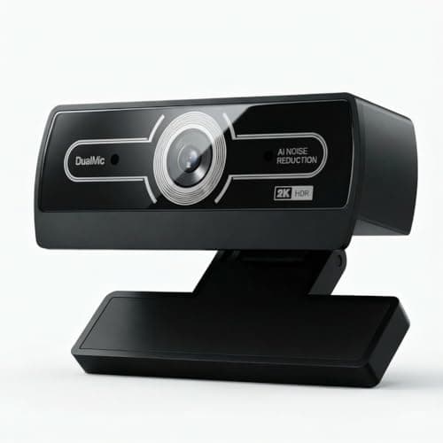 2K QHD Webcam with Microphone for Desktop/Laptop