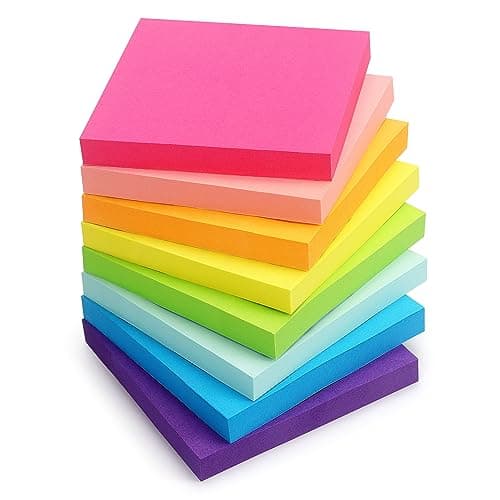 Eastern Wolf 8-Pad Sticky Notes Self-Stick 3x3 in