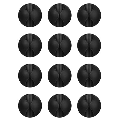Cord Holder Cable Management Clips, 12PCS Adhesive