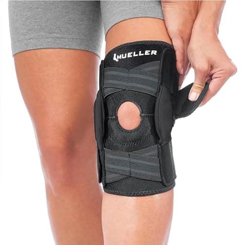 MUELLER Sports Medicine Self Adjusting Hinged Knee Brace for Men and Women, Knee