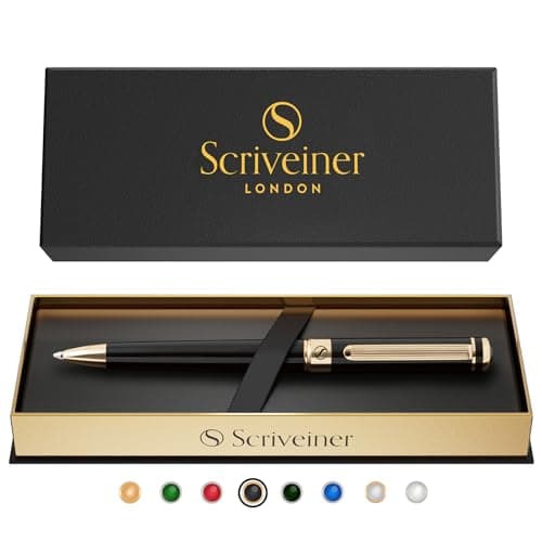 Scriveiner Black Lacquer Ballpoint Pen – Luxury Gift Pen