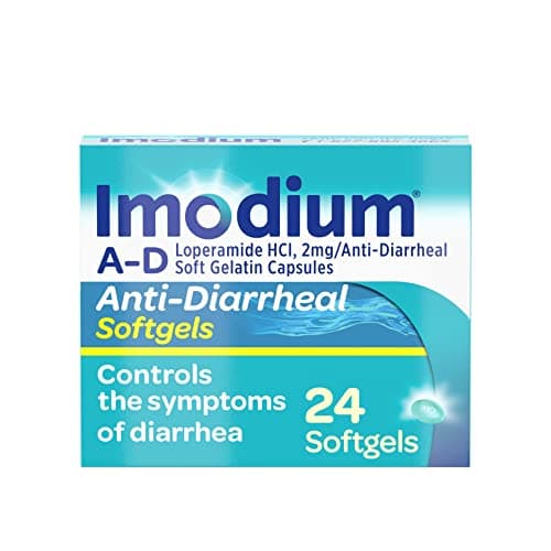 Imodium A-D Fast-Acting Anti-Diarrheal Softgels, Loperamide HCl 2 mg, Travel Ess