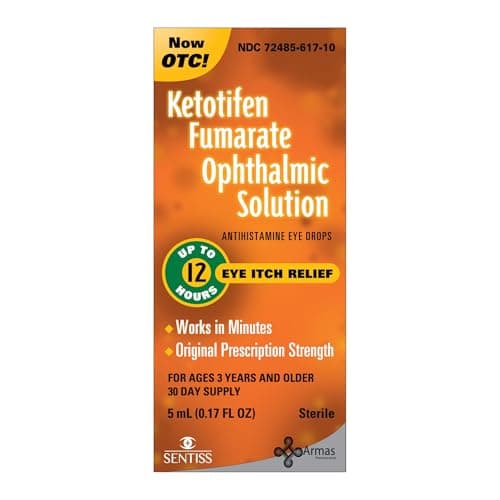Armas Allergy Eye Drops, Itch Relief, Works in Minutes, Relief for Up to 12 Hour