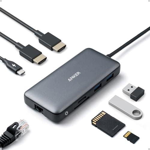 Anker Laptop Docking Station Dual Monitor 8-in-1 USB-C Hub