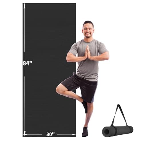 CAMBIVO Extra Large Yoga Mat, 84x26in Non-Slip Workout Mat