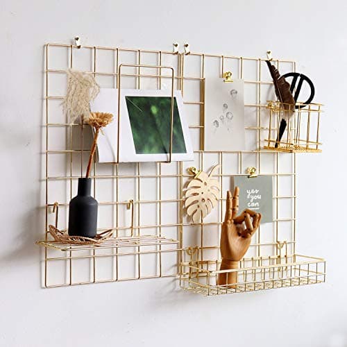 FRIADE Wall Grid Panel for Photo Display & Desk Organization