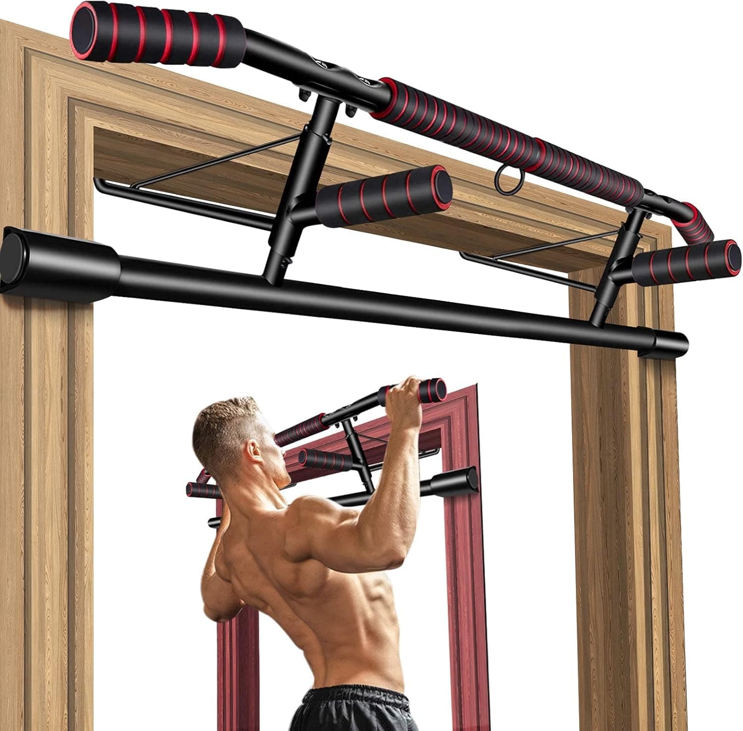 Iron Gym Total Upper Body Workout Bar – Doorway Pull Up Bar
