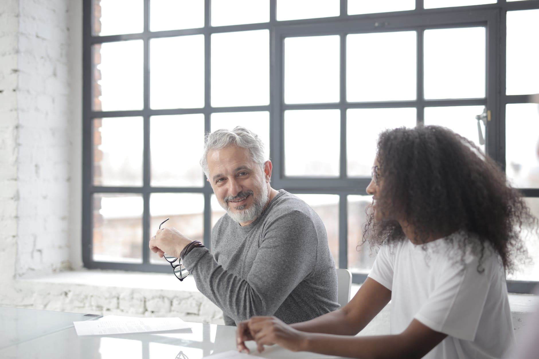Professional working at a modern home office