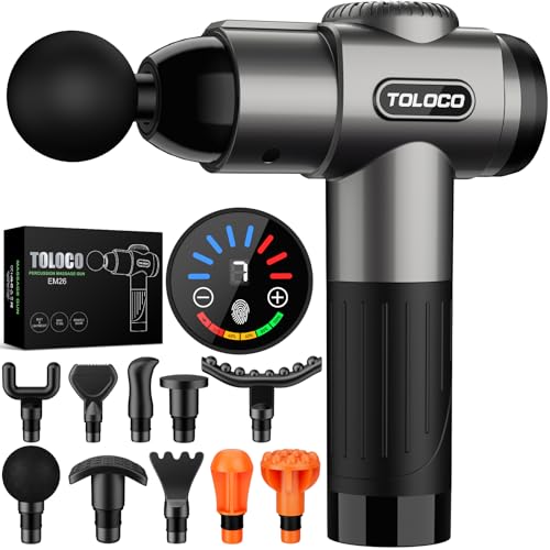 TOLOCO Massage Gun, Deep Tissue Back Massage for Athletes fo